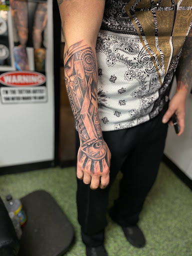 Explore forearm sleeve tattoo ideas, creative tattoo ideas in Ronkonkoma, available at Ink Buster Tattoo