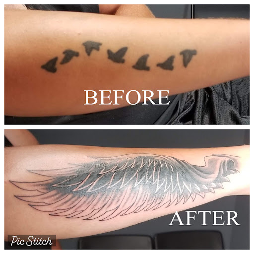 Explore mom son tattoo ideas, creative tattoo ideas in Athens, available at United Ink Tattoos and Body Piercings