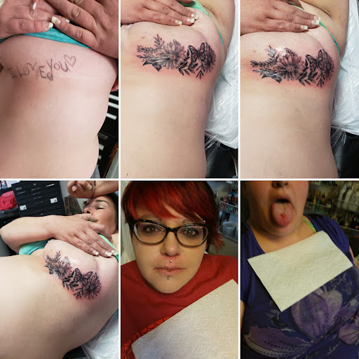 Explore ideas for elbow tattoos, creative tattoo ideas in Elko, available at Tom Custom Tattoos and Body Piercing Studio
