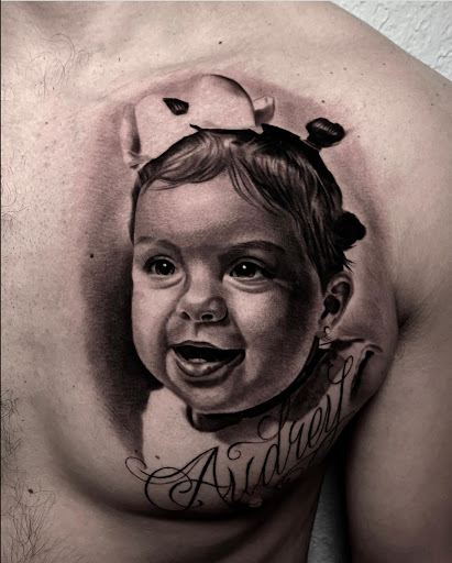 Explore circus tattoo ideas, creative tattoo ideas in Hollywood, available at Sacred Eye Tattoos