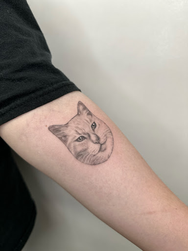 Explore dog tattoo ideas small, creative tattoo ideas in Saint Petersburg, available at Lucky You Tattoo