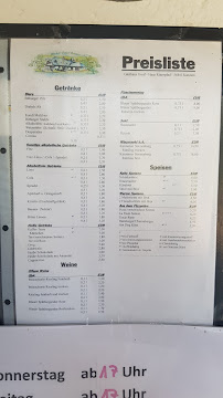 Menu du Gasthaus Greif à Kanzem