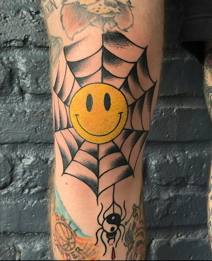 Explore spongebob and patrick tattoo ideas, creative tattoo ideas in Georgetown, available at Iron Rite Tattoo South