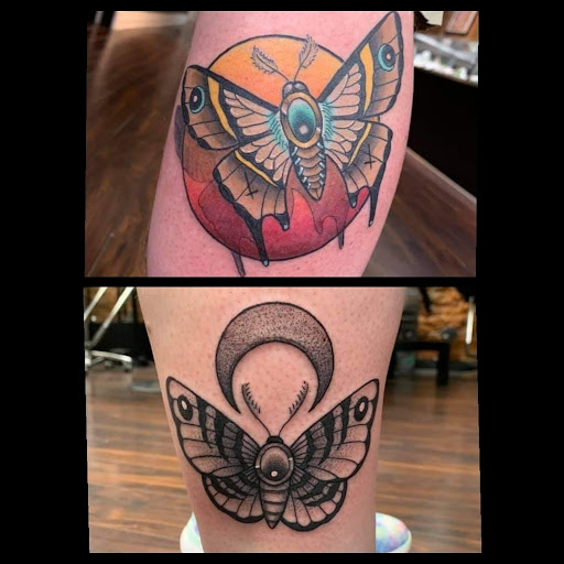Explore anklet tattoo ideas, creative tattoo ideas in Dubuque, available at The Crows Nest
