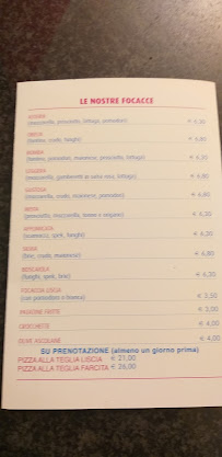 Menu / carte de Pizzeria Mare E Monti à Chignolo d'Isola