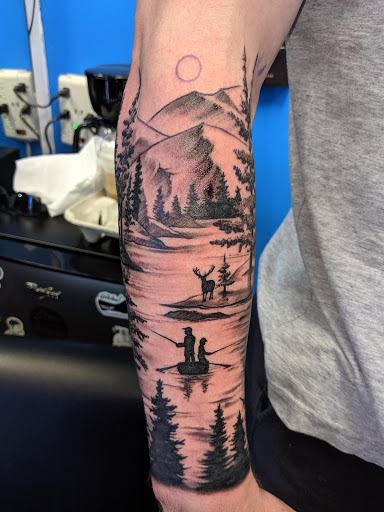 Explore bone tattoo ideas, creative tattoo ideas in San Antonio, available at Twisted Tattoo