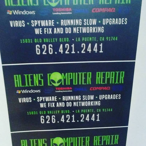 Computer Repair Service «Aliens Computer Repairs», reviews and photos, 15831 Old Valley Blvd, La Puente, CA 91744, USA