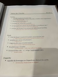 Restaurant L'escale à Honfleur carte