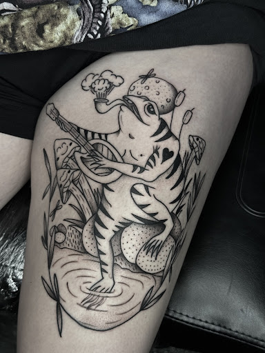 Explore bad bunny tattoos ideas, creative tattoo ideas in Mesa, available at Smiley Ink Tattoos