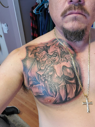 Explore rest in peace dad tattoo ideas, creative tattoo ideas in Orange, available at Lincoln Avenue Tattoo