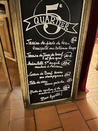 Auberge du Lavoir à Garrosse menu