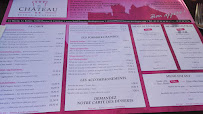 Restaurant hotel du Château à Beynac-et-Cazenac menu