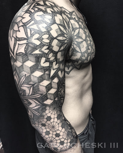 Explore bikini line tattoo ideas, creative tattoo ideas in Hanover, available at Tattooed Heart Studios