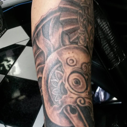 Explore inside arm tattoo ideas, creative tattoo ideas in Tucson, available at Tattoo Azteca Inc