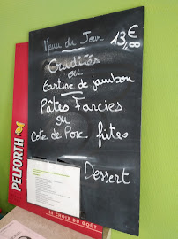 Menu du le puits fleuri à Macqueville