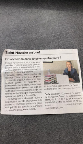 Carte Grise 2.0 à Saint-Nazaire