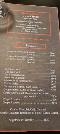 Le Grill De La Forge à La Tranche-sur-Mer menu