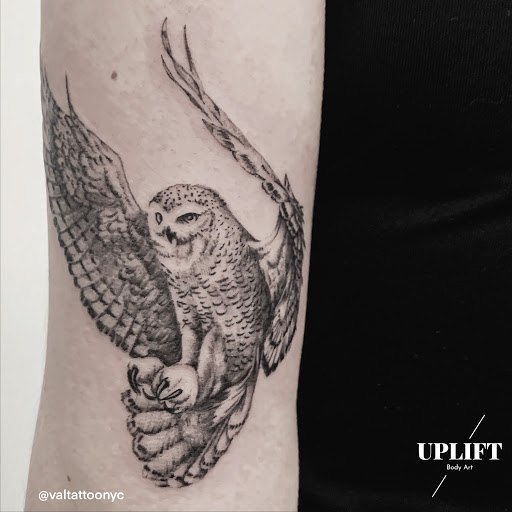 Explore cover up tattoo ideas for shoulder, creative tattoo ideas in New York, available at UPLIFT TATTOO & PIERCING NYC