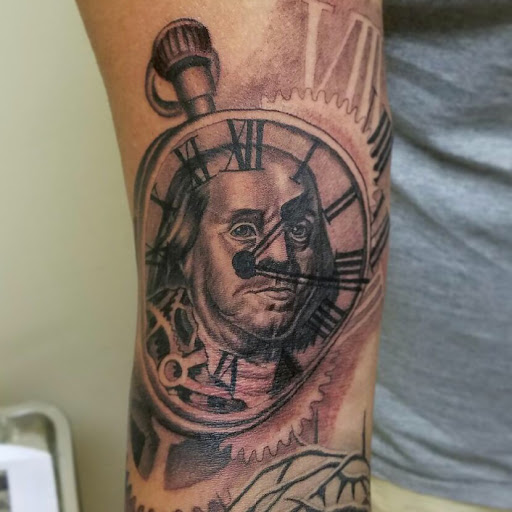 Explore rocky horror tattoo ideas, creative tattoo ideas in Atlanta, available at Golden Anchor Tattoo