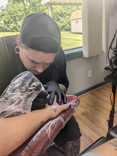 Explore military sleeve tattoo ideas, creative tattoo ideas in Englewood, available at Revolution Studios