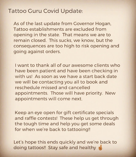 Tattoo Shop «Tattoo Guru», reviews and photos, 7525 Belair Rd, Baltimore, MD 21236, USA