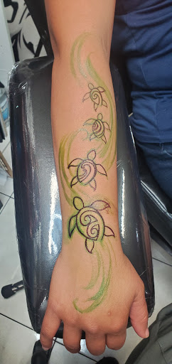 Explore stitch tattoo ideas, creative tattoo ideas in Honolulu, available at Sacred Art Tattoo Waikiki