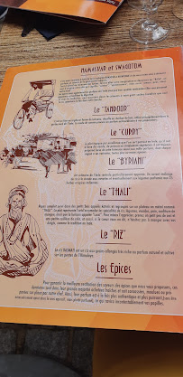 India Restaurant à Rennes carte