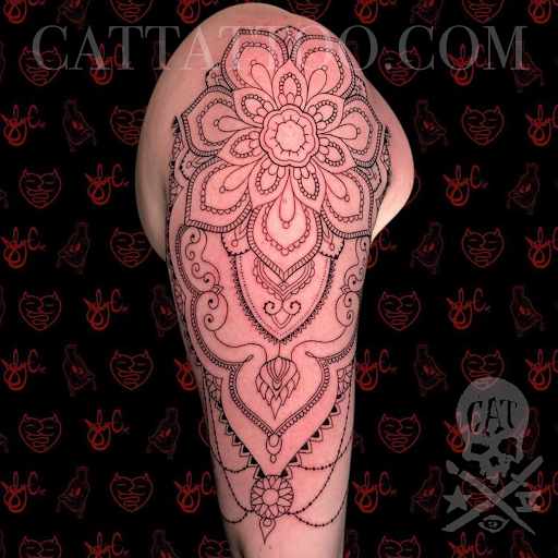 Explore redwood tattoo ideas, creative tattoo ideas in Addison, available at Cat Tattoo