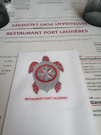 Restaurant français Restaurant Port Lauzières à Nieul-sur-Mer (la carte)