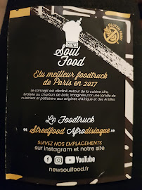 New Soul Food le Maquis (et FoodTruck) à Paris carte