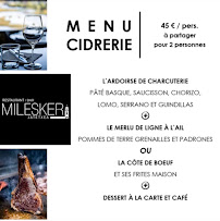 Milesker Restaurant / Bar à Urrugne menu