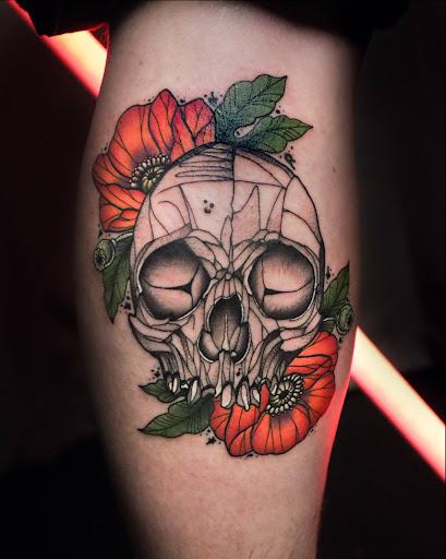 Explore tattoo face ideas, creative tattoo ideas in Spokane, available at Fortunata Tattoo Studio