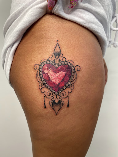 Explore scarlet witch tattoo ideas, creative tattoo ideas in Katy, available at Family Tattoo Studio