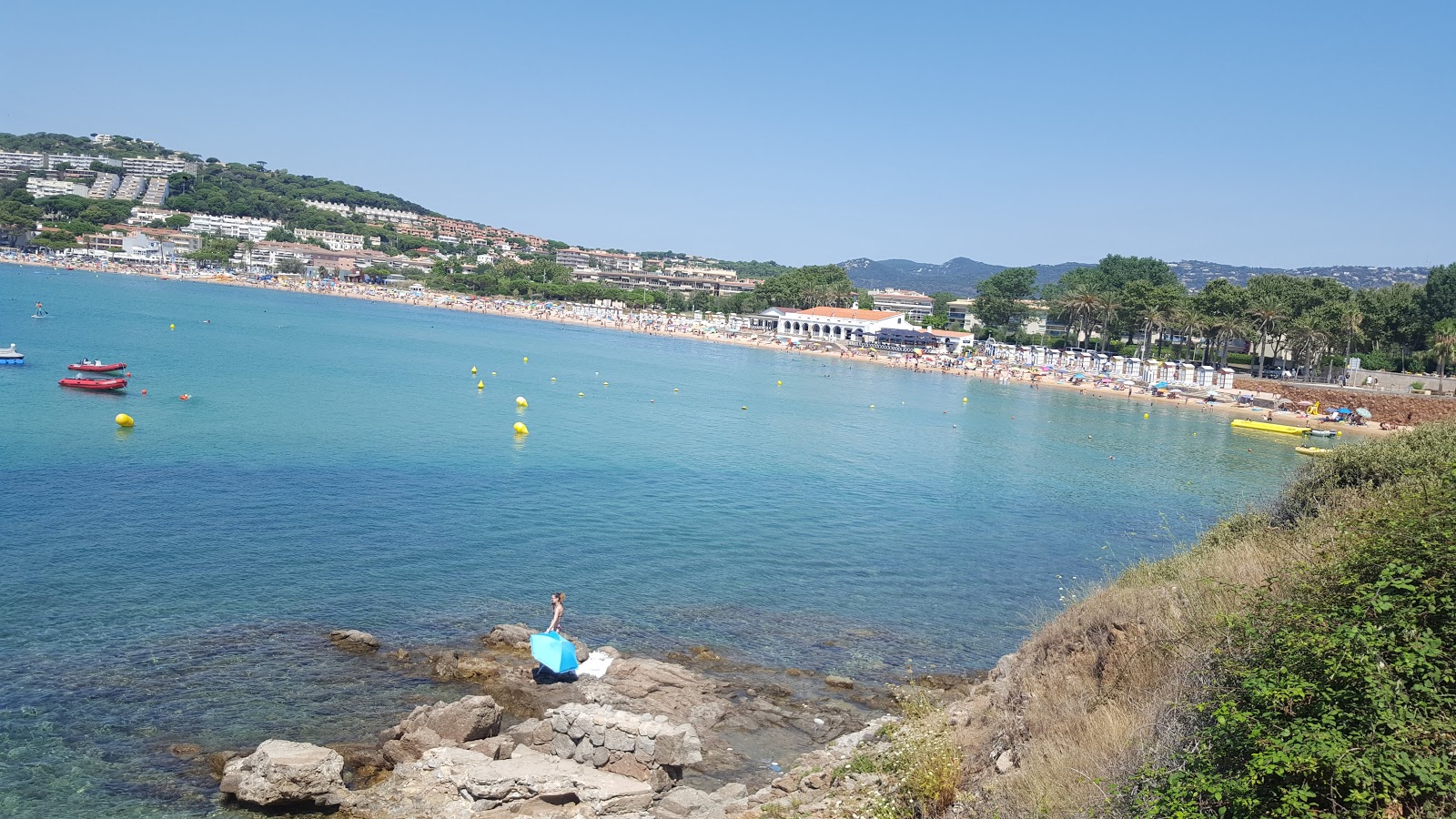 Fotografie cu Platja de Sant Pol și așezarea