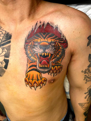 Explore butterfly sleeve tattoo ideas, creative tattoo ideas in Modesto, available at Inkwell Tattoo