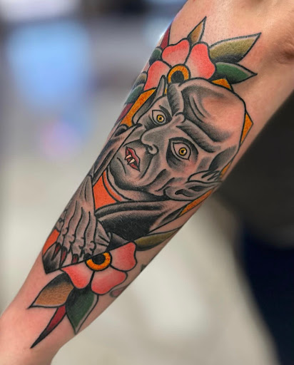 Explore november birth flower tattoo ideas, creative tattoo ideas in Temple, available at Lucky In Love Tattoo