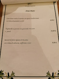 Menu / carte de Ristorante & Pizzeria - Vecchio Frantoio à Martinsicuro