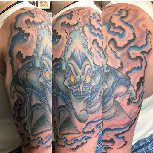 Explore hell tattoo ideas, creative tattoo ideas in Raleigh, available at Inkability Tattoo