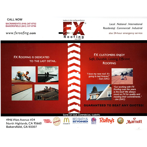 F X Roofing in North Highlands, California