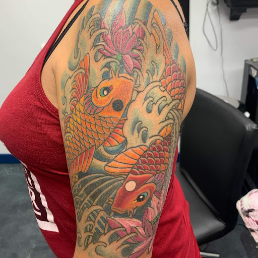 Explore family matching tattoos ideas, creative tattoo ideas in Albuquerque, available at Tiger Wraith Tattoo