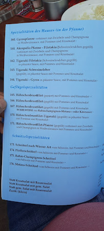 Restaurant grec Akropolis Griechisches Restaurant à Alsfeld - menu / carte