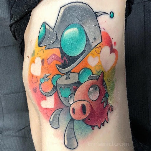 Explore husky tattoo ideas, creative tattoo ideas in Long Beach, available at Outer Limits Tattoo