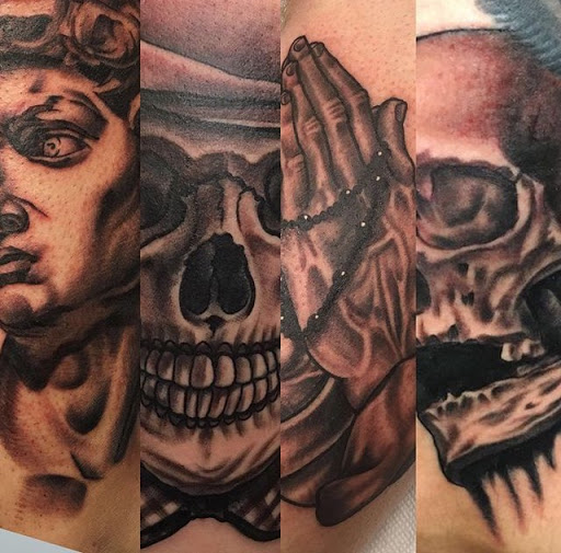 Explore spider web tattoo ideas, creative tattoo ideas in Dallas, available at Inkling Tattoo Studios