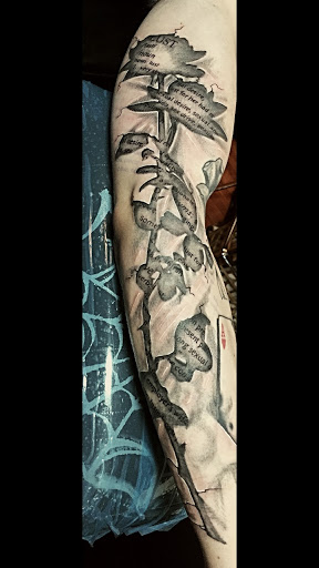 Explore tattoo sleeve ideas color, creative tattoo ideas in Webster, available at The Modified Collective