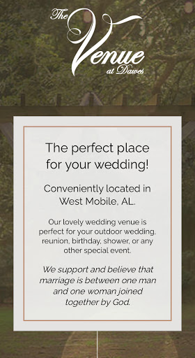 Wedding Venue «The Venue at Dawes», reviews and photos, 3349 Dawes Rd, Mobile, AL 36695, USA