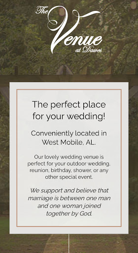 Wedding Venue «The Venue at Dawes», reviews and photos, 3349 Dawes Rd, Mobile, AL 36695, USA