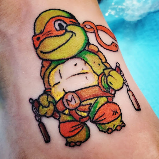 Explore arm tattoos for women ideas, creative tattoo ideas in Las Cruces, available at Lucky Needle Tattoo Merch Shop