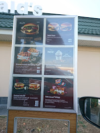 Menu / carte de McDonald's à Fagnières