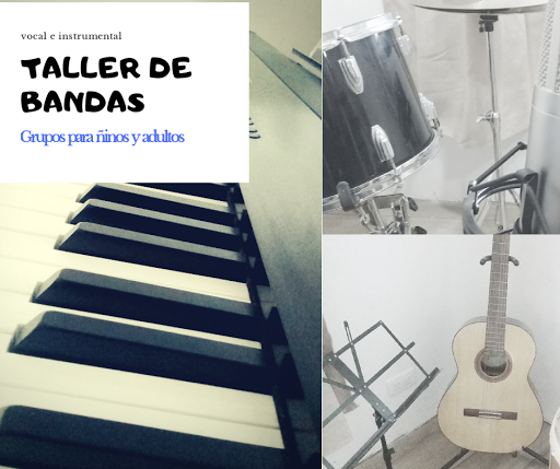 Estudio de Música Anymaná: Canto, Piano/Teclado, Guitarra, Ukelele, Taller de bandas, Lenguaje Musical.