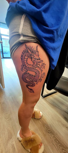 Explore quarter sleeve tattoo ideas for women, creative tattoo ideas in Conway, available at Primal Urge Tattoos